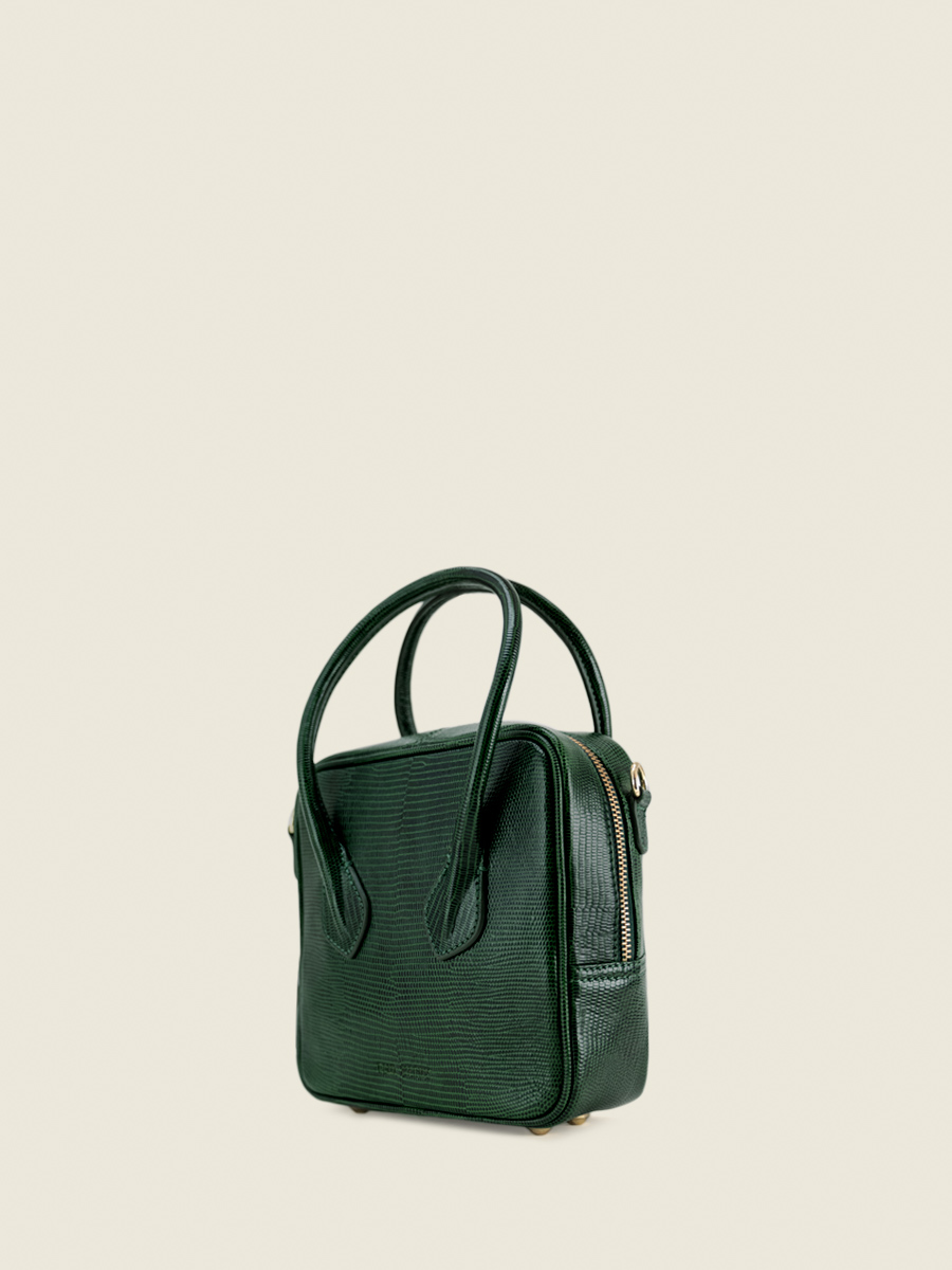 foto-cOTE-HAND-BAG-LEER-GROEN-RAPHAELLE-1960-PAUL-MARIUS-W43-L-DG