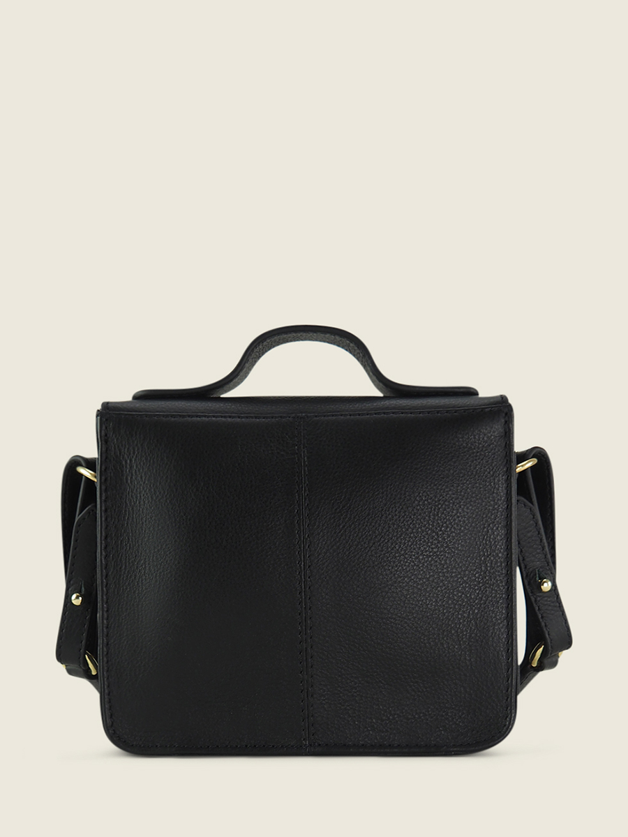 foto-back-view-mini-tas-leer-vrouw-zwart-mademoiselle-george-xs-art-deco-black-paul-marius-w05XS-AD-B
