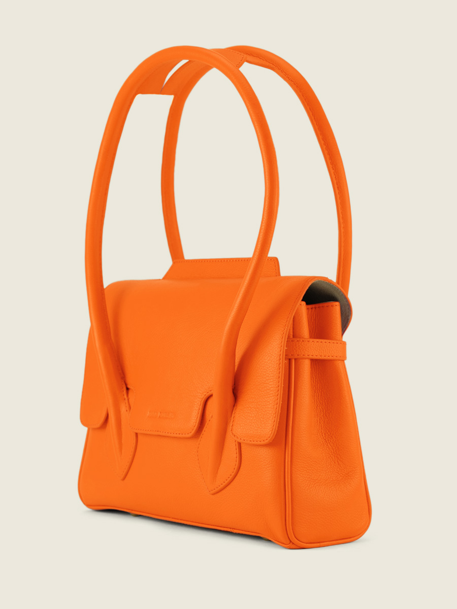 foto-video-over-handtas-leder-oranje-colette-sorbet-mango-paul-marius-w28s-sb-o