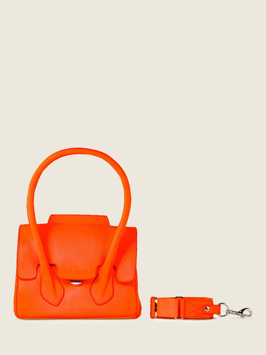 photo-vue-gezicht-mini-tas-hand-leder-oranje-colette-xs-neon-paul-marius-w28xs-neo