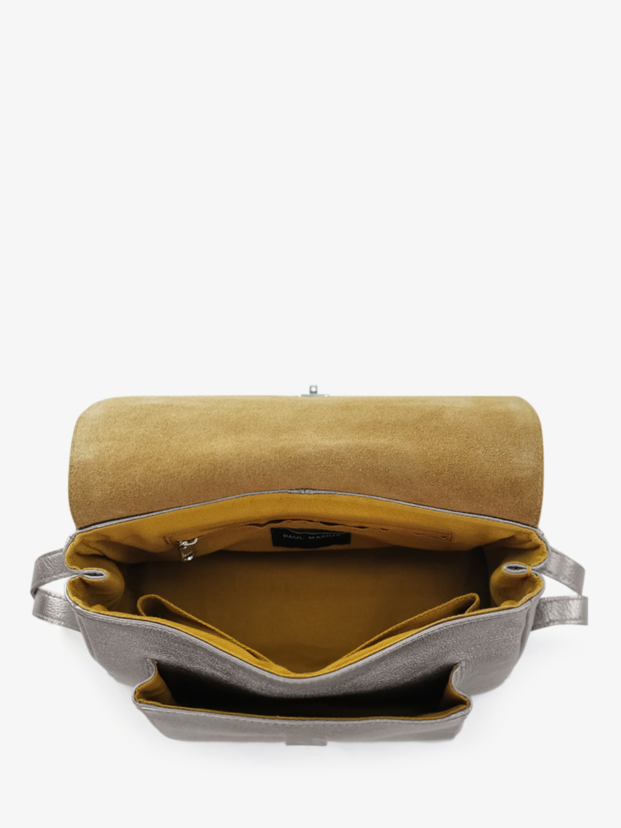 foto-vue-interieur-bandtas-leder-metallisé-zilver-diane-staal-paul-marius-w035s-gm