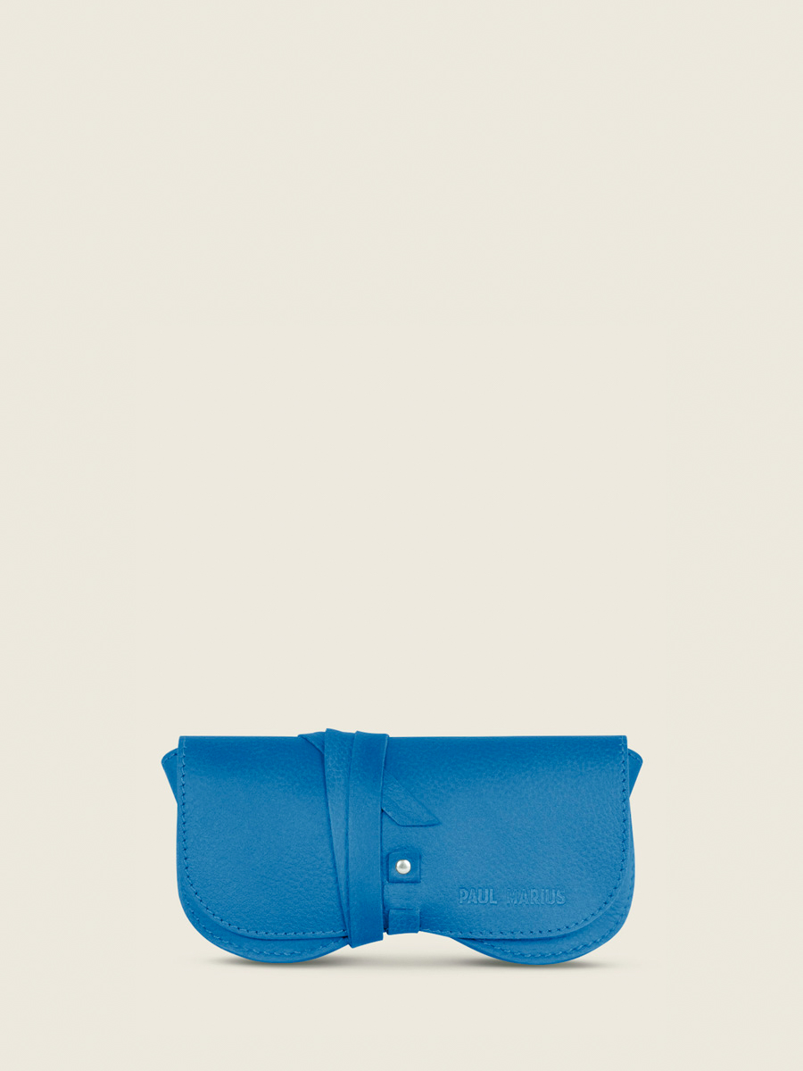 photo-front-view-bril-vrouw-leder-oranje-en-bril-neon-paul-marius-m49-ne-blu