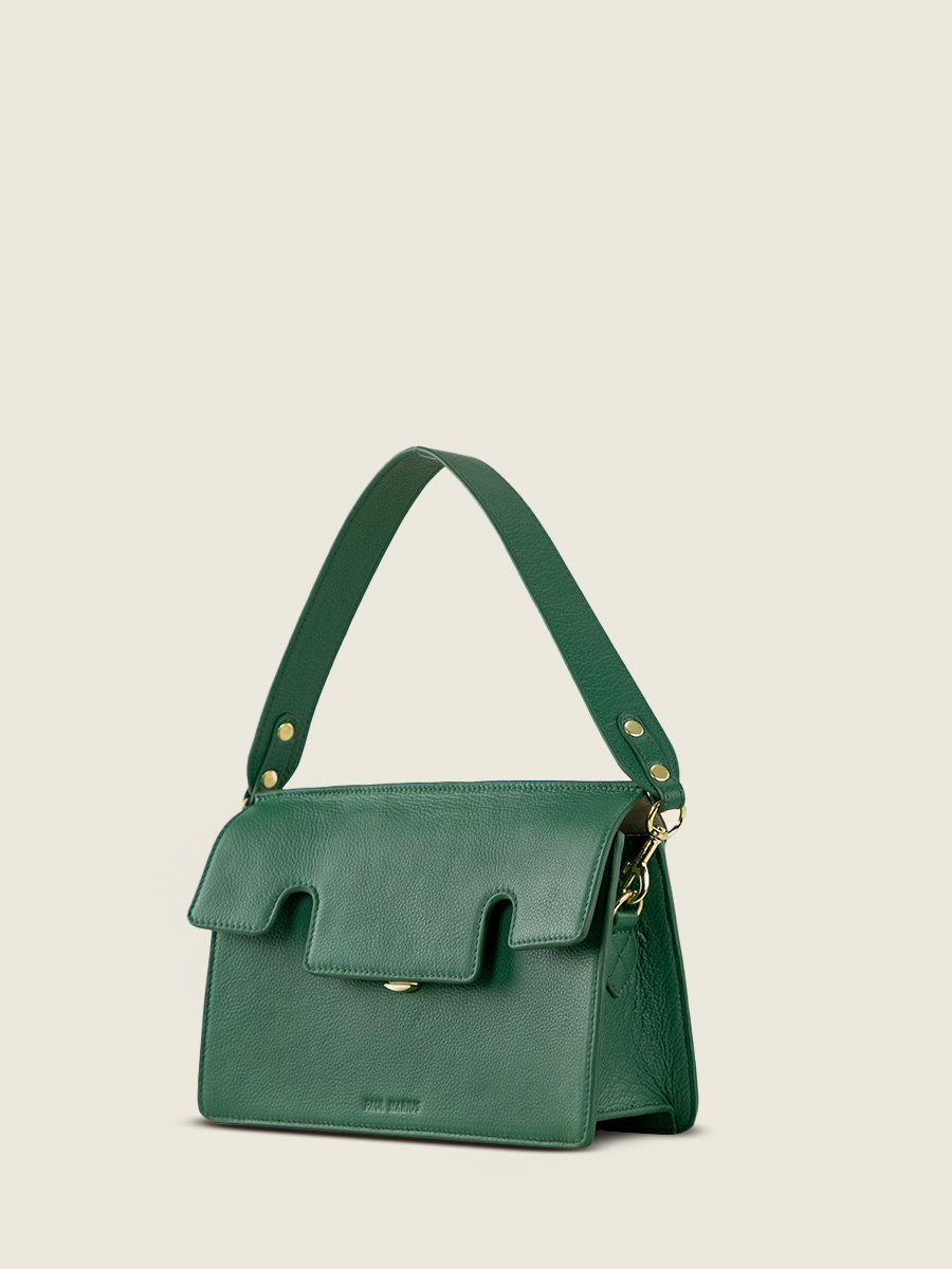 bekijk-baguette-tas-drager-leder-gabrielle-azur-groen-imperial-paul-marius-w42-az-gr