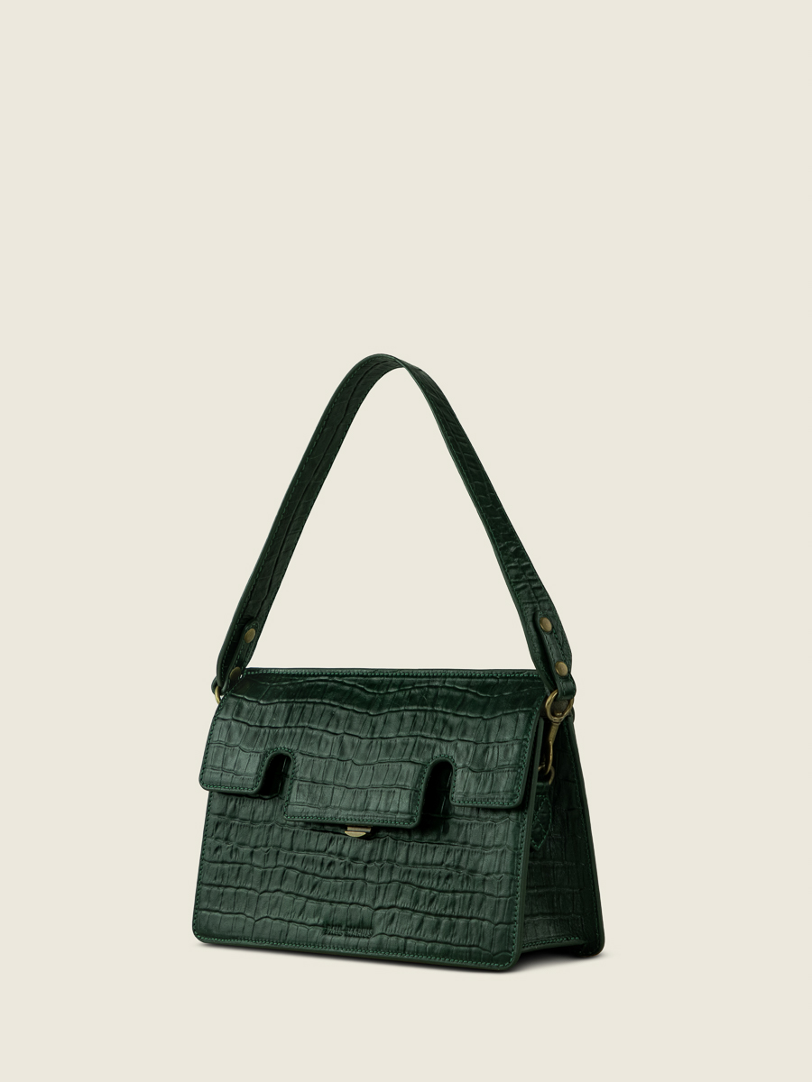 photo-video-cote-baguette-bag-leather-gabrielle-heritage-malachite-paul-marius-w42-cr-dg