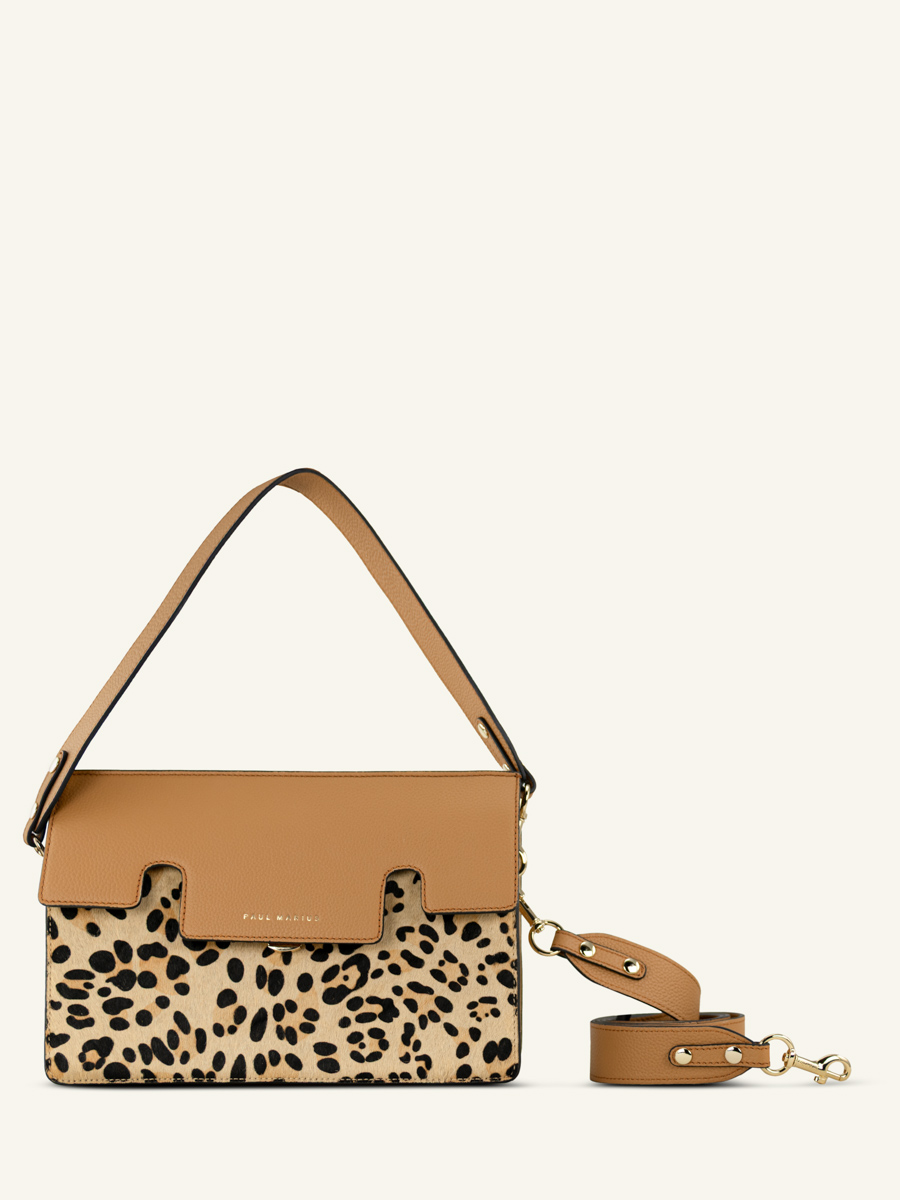 gabrielle-leopard-beige-lederen-baguette-tas-vooraanzicht-w42-lp-bei
