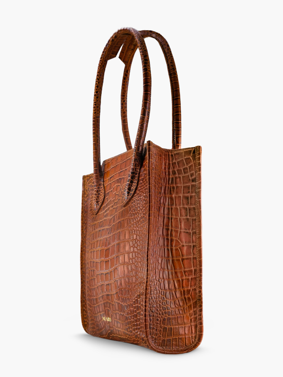 photo-view-cote-bag-brown-leather-laflaneuse-alligator-amber-paul-marius-w13-a-l