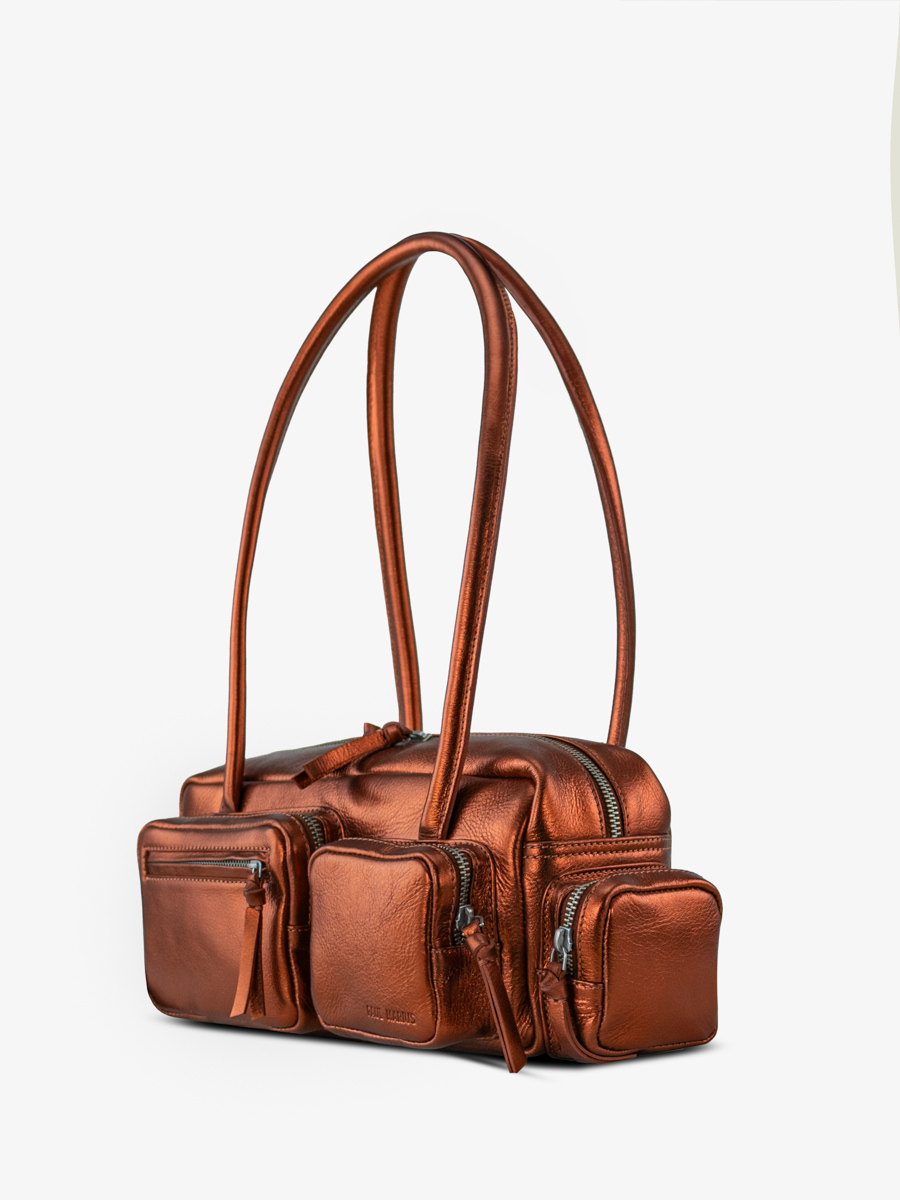 tas-multi-pockets-leder-koper-metallised-lebasset-90s-ginger-top-view-w56-m-o