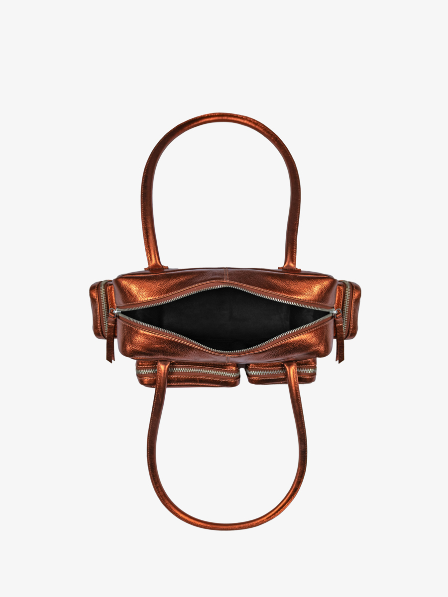 tas-multi-pockets-leer-koper-metallised-lebasset-90s-ginger-binnenaanzicht-w56-m-o