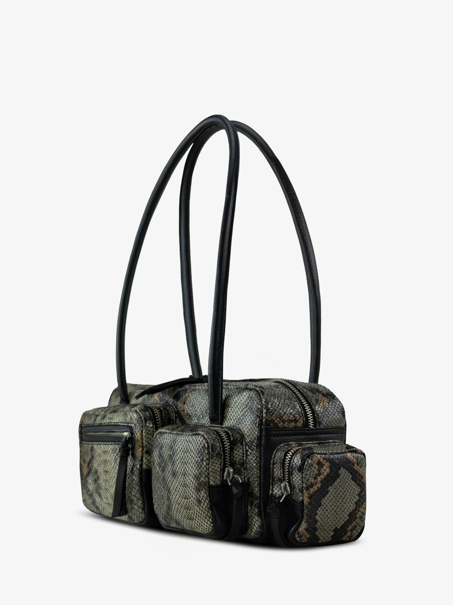 tas-multi-zakken-python-leder-grijs-zwart-lebasset-90s-python-top-view-w56-p-grijs-b