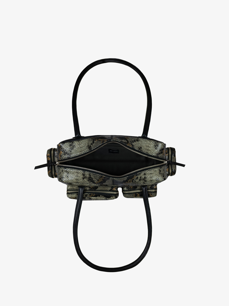 tas-multi-pockets-leder-python-grijs-zwart-lebasset-90s-python-binnenkant-w56-p-grijs-b