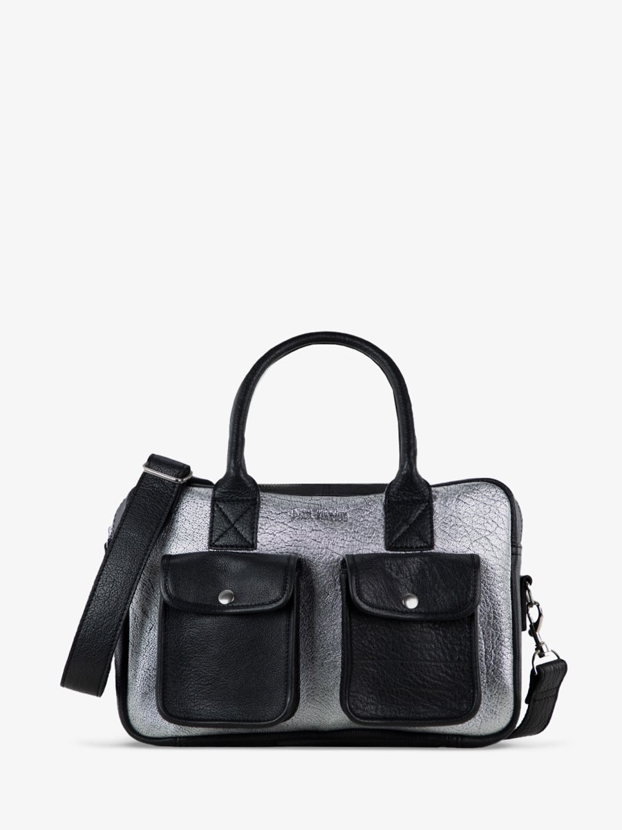 photo-vUE-cOTE-HAND-BAG-LEATHER-SILVER-BLACK-LEDANDY-SILVER-BLACK-PAUL-MARIUS-W04S-S-B