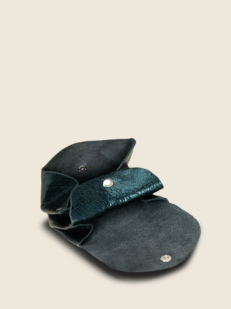 glitterende groene clutch Legustave M Midnight binnenkant CLPM M gr