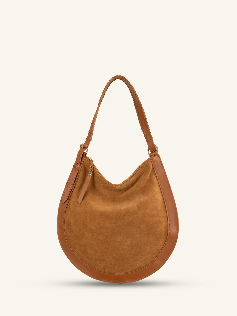 dames-leren-tas-LeHobo-m-noisette-achterkant
