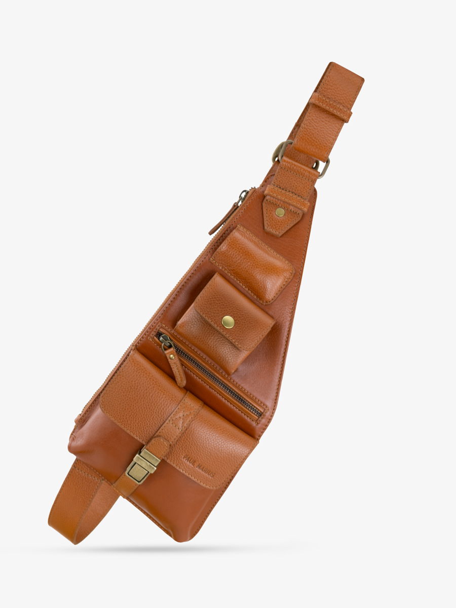 schoudertas-bruin-leer-leholster-cognac-olie-vooraanzicht-w62-oco