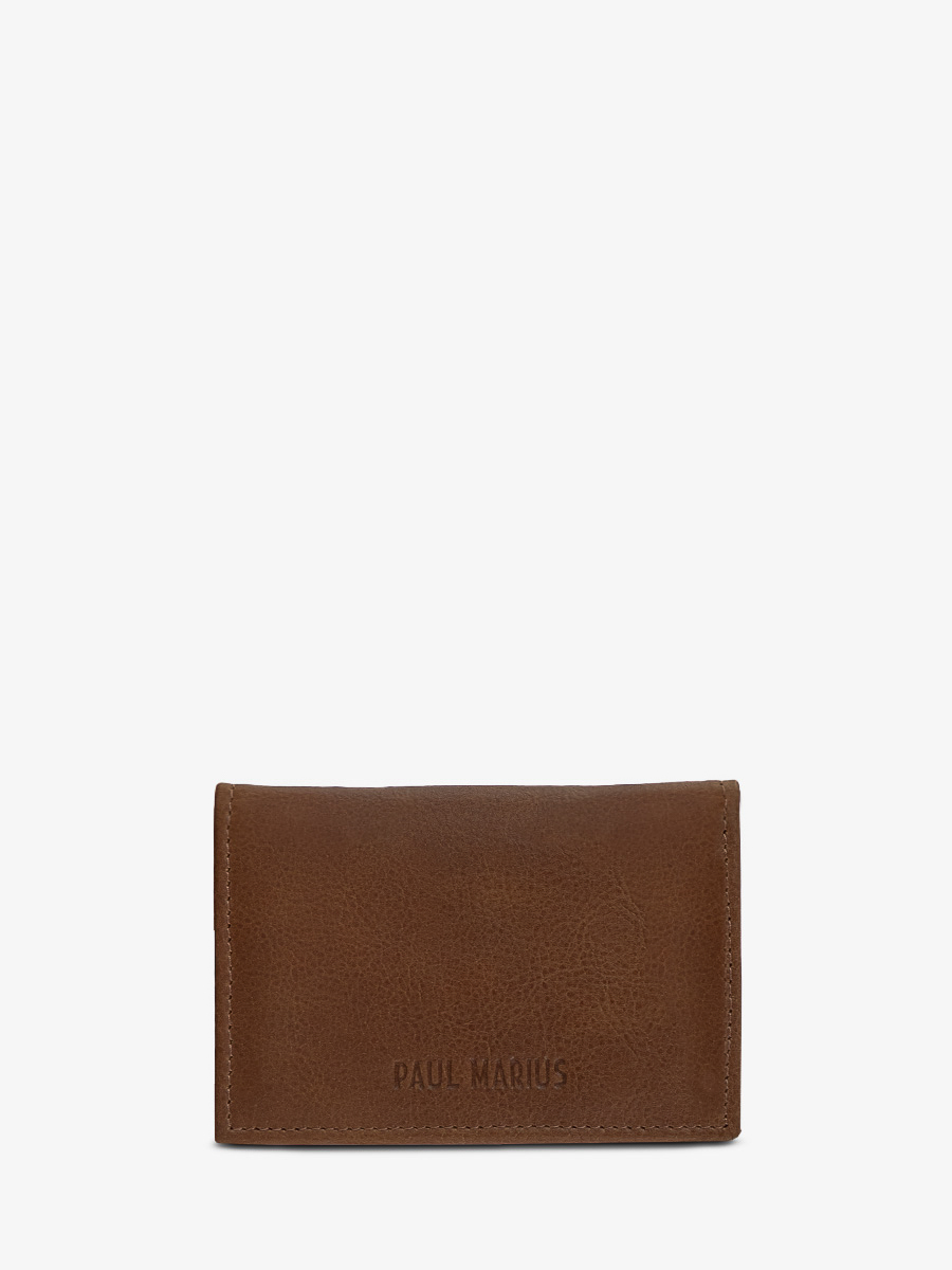 photo-front-view-bank-kaart-carrier-bruin-leder- wallet-aldo-tobacco-paul-marius-m80-mk