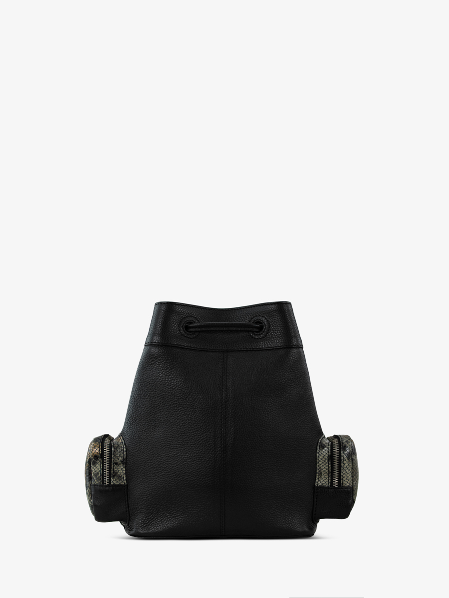 bucket-bag-leder-python-grijs-zwart-linnen-90s-python-rug-w57-p-gre-b