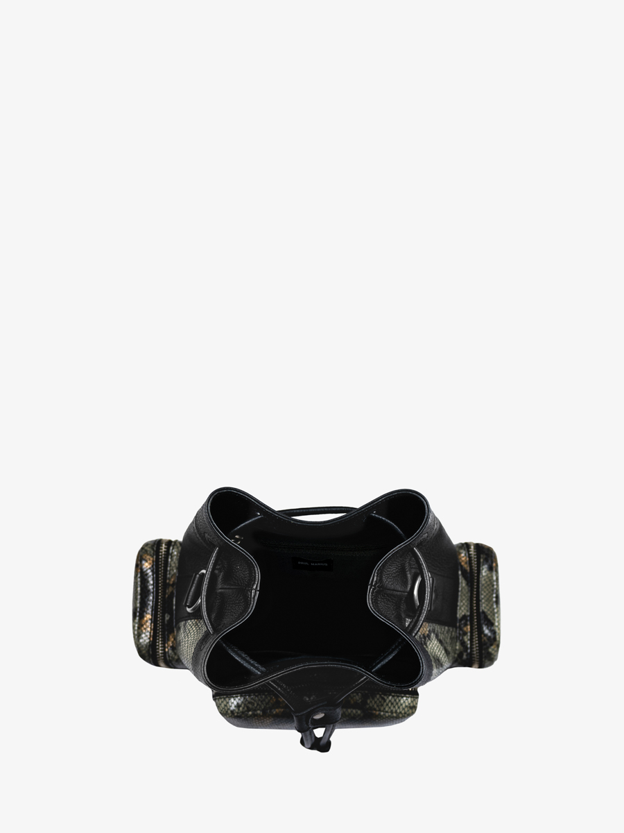 bucket-bag-leer-python-grijs-zwart-linnen-90s-python-interieur-w57-p-grijs-b