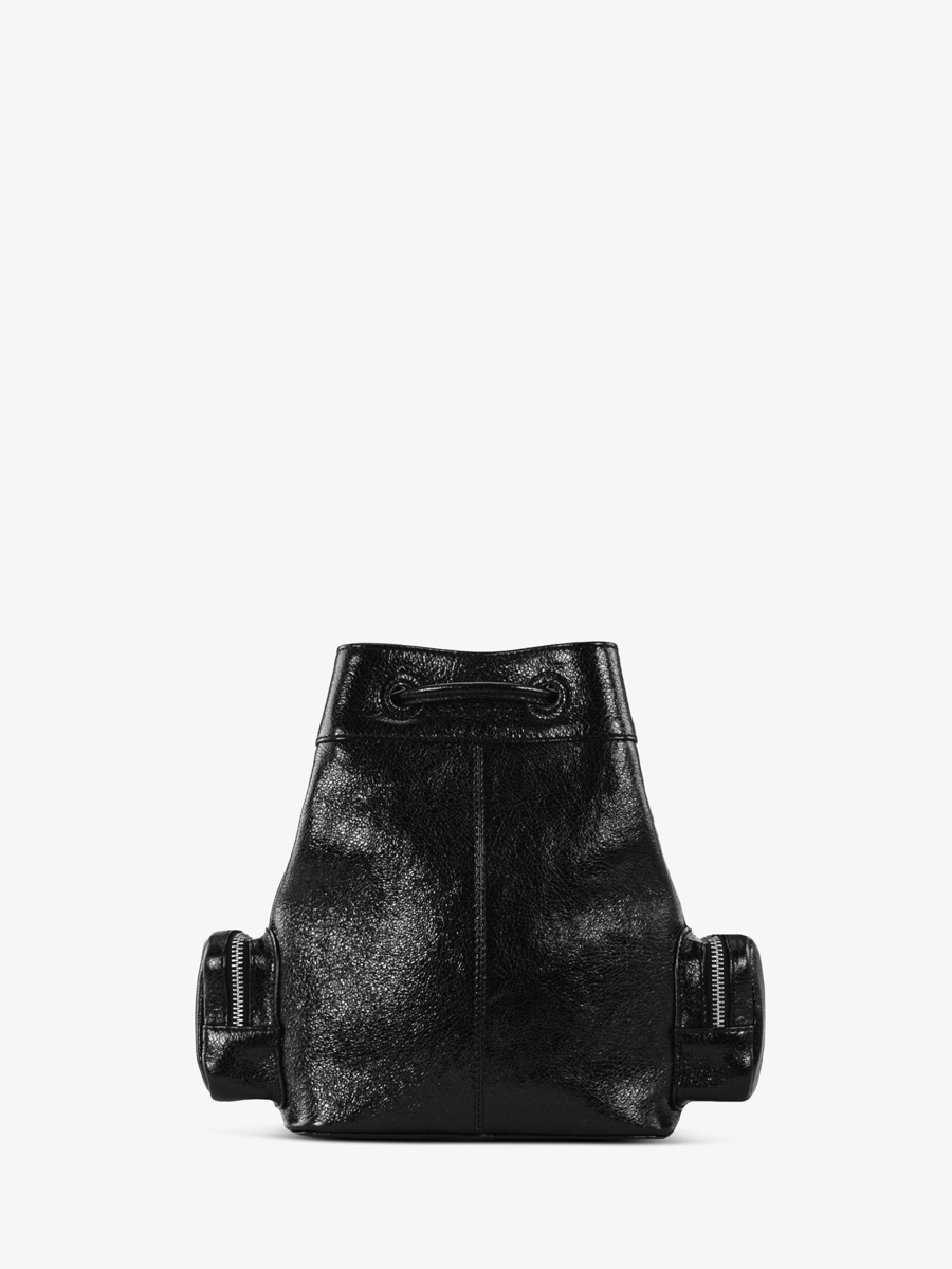 bucket bag-zwart-glitter-leer-90s-eclips-rug-w57-m-b