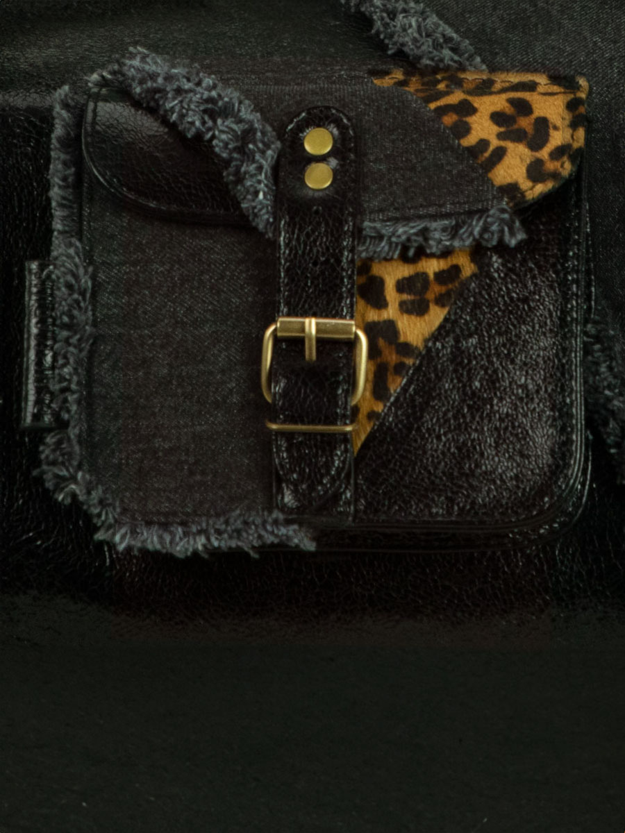 foto-vUE-ZOOM-MATIERE-SAC-VOYAGE-CUIR-NOIR-LEOPARD-LEVOYAGEUR-XL-CHIMERE-DENIM-NOIR-PAUL-MARIUS-M08S60-CH-B-DENIM