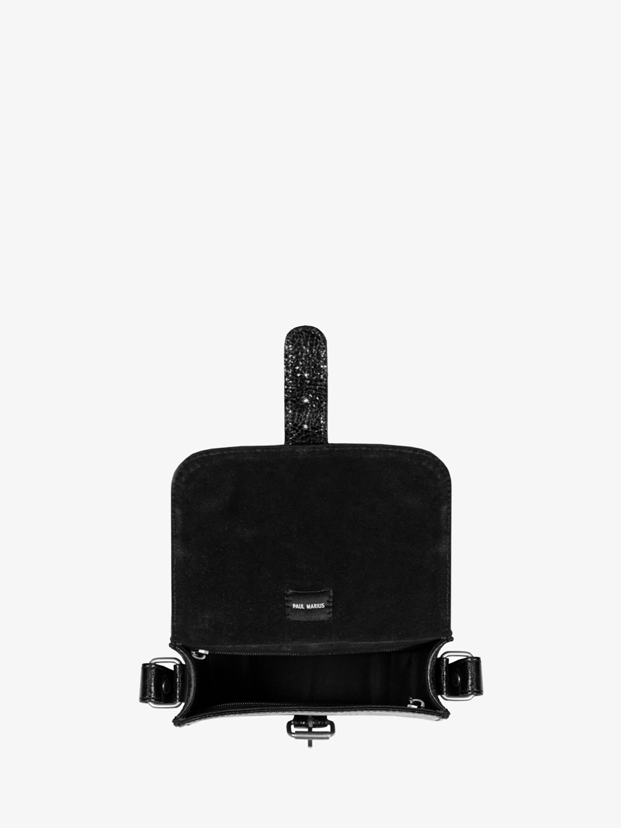 kleine-schoudertas-leer-dames-zwart-glitter-lessentiel-eclipse-binnenkant-m21-m-b