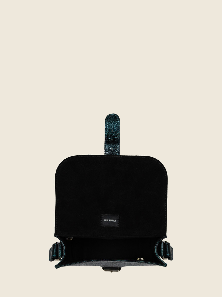 kleine-schoudertas-leer-dames-groen-glitter-lessentiel-minuit-binnenkant-m21-m-gr