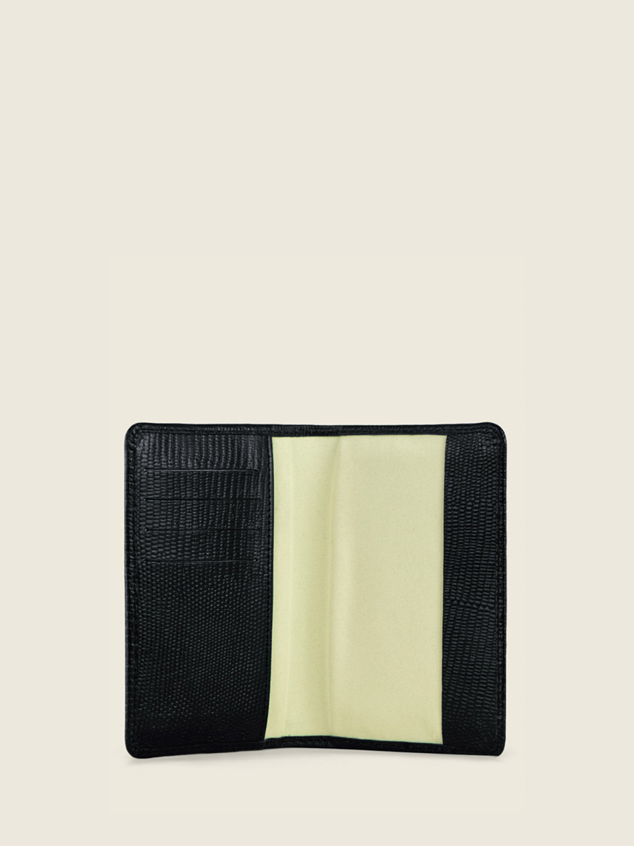 foto-zicht-interieur-etui-passeport-cuir-noir-de-jais-etui-passeport-1960-paul-marius-m64-l-b