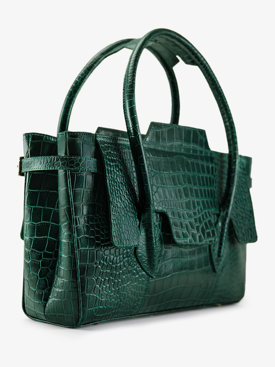 foto-rug-handtas-leder-vrouw-madeleine-alligator-vert-paul-marius-w31-a-dg