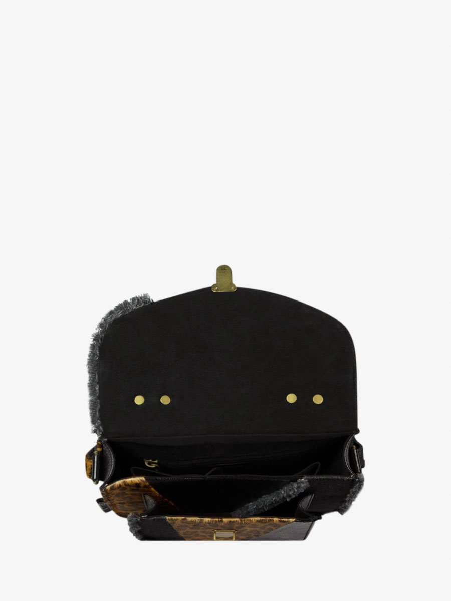 foto-view-bandolier-bag-carrier-vrouw-lederen-zwarte-mademoiselle-george-chimere-denim-black-paul-marius-w05-ch-b-denim