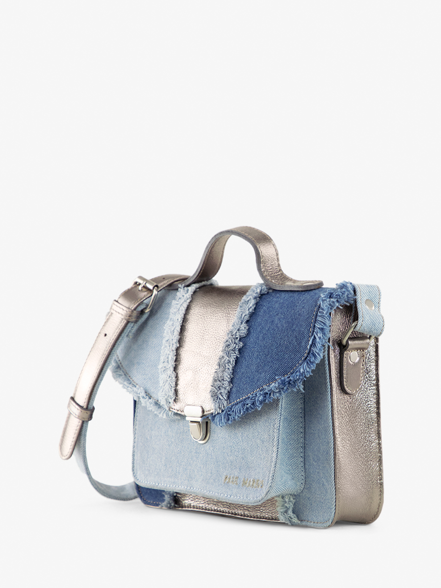 photo-view-back-hand-bag-leather-jean-zilver-vrouw-mademoiselle-george-denim-steel-paul-marius-w05-gm-denim