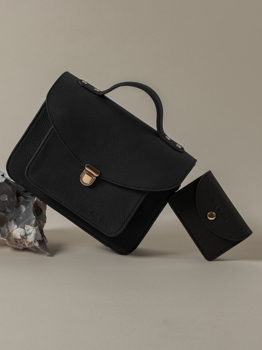 leren portemonnee-basile-zwart-karbon-zijaanzicht-m75-bm-b