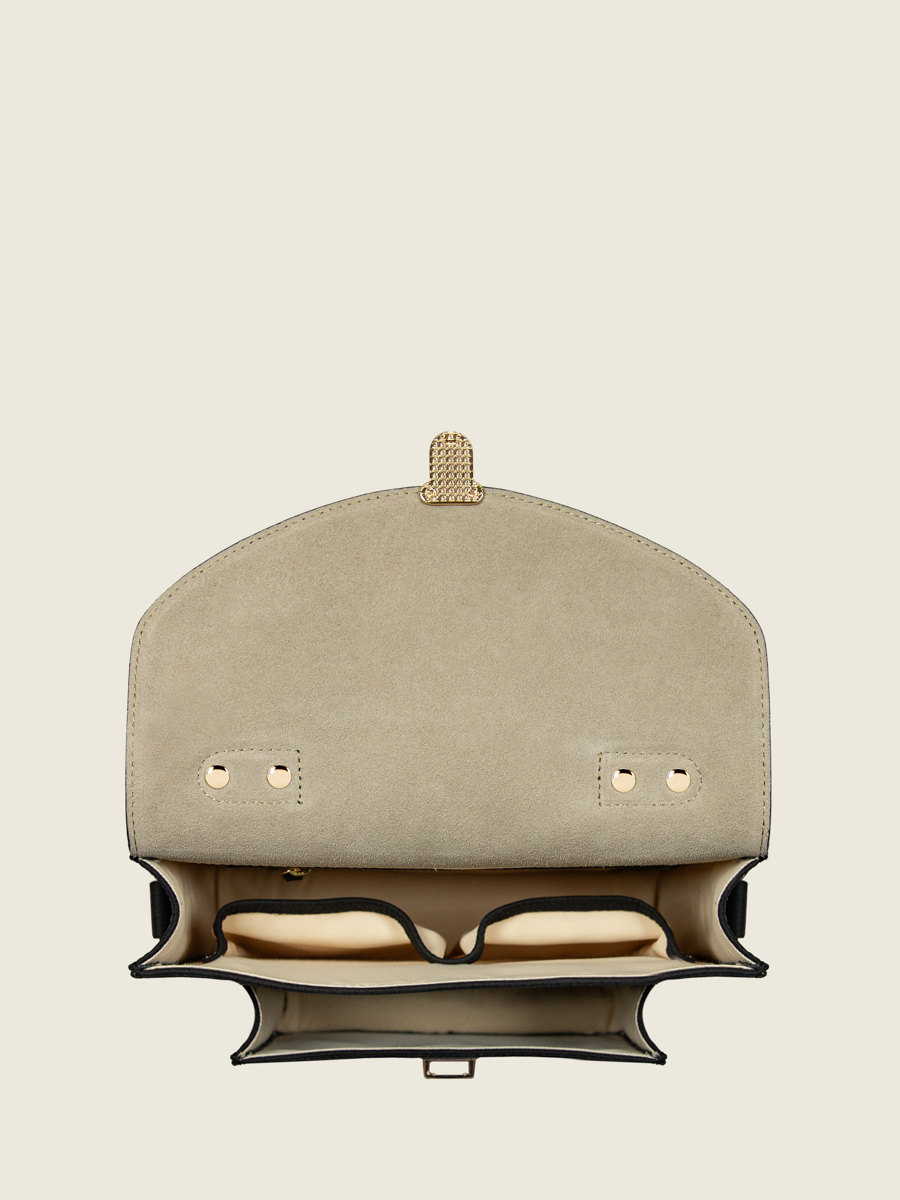 mademoiselle-GEORGE-n2-zwart-charcoal-w105-bm-b lederen-bandolier-tas