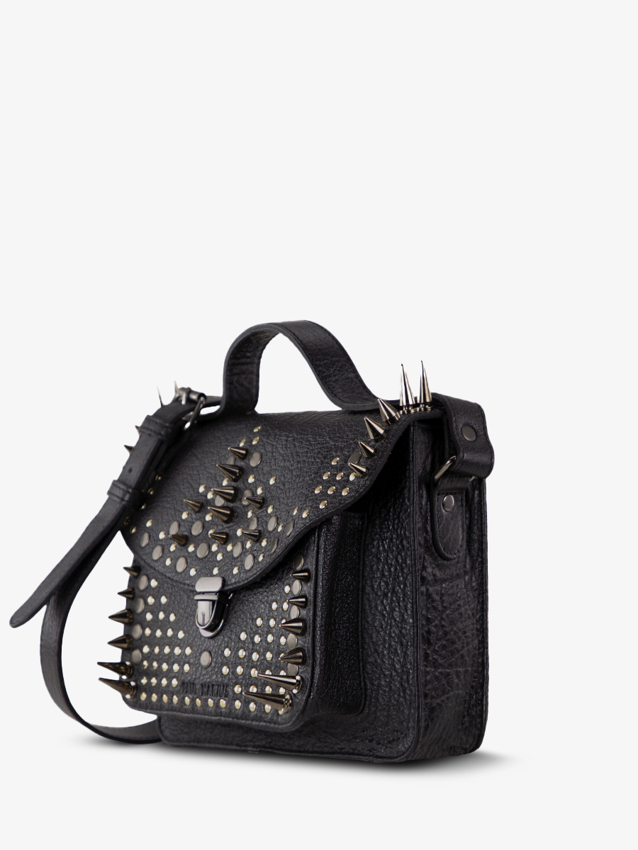 foto-vUE-cOTE-MINI-SAC-BANDOULIERE-CUIR-NOIR-MADEMOISELLE-GEORGE-XS-EDITION-NOIRE-OPUS-PAUL-MARIUS-W05-BED-OP4-B W05-BED OP4-B