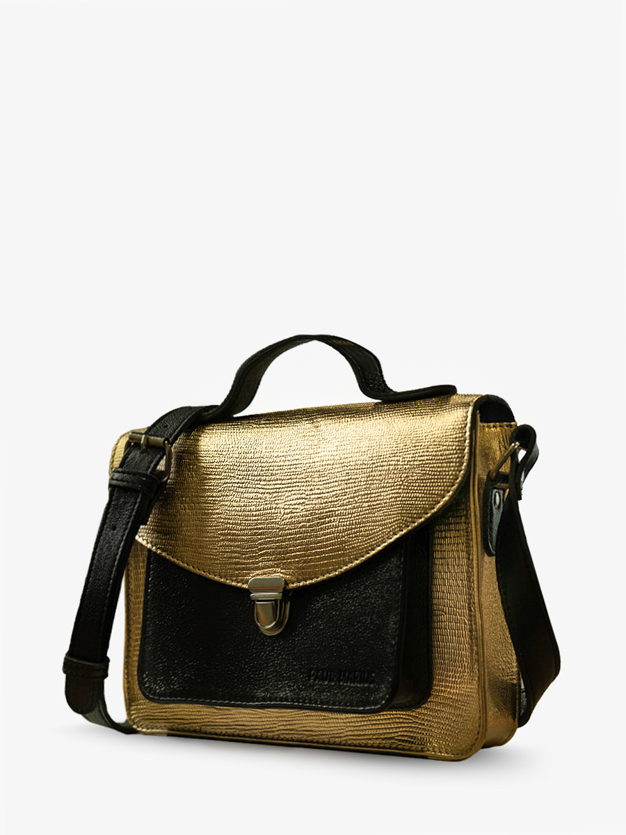 photo-vue-cote-hand-bag-goud-leer-zwart-mademoiselle-george-gold-paul-marius-w05-l-g-b