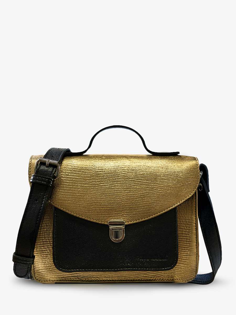 photo-vue-face-hand-bag-gold-leather-black-mademoiselle-george-gold-paul-marius-w05-l-g-b