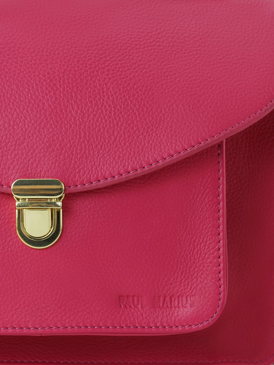 photo-focus-mATERIAL-BAG-BANDOULIERE-LEATHER-PINK-MADEMOISELLE-GEORGE-SORBET-FRAMBOISE-PAUL-MARIUS-W05-SB-PI