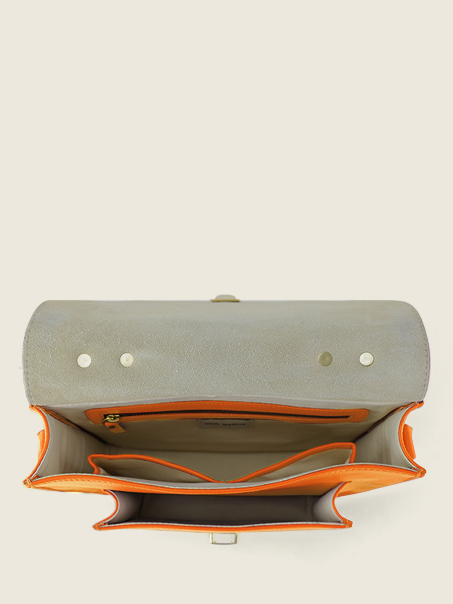 photo-bag-carrier-strap-leer-oranje-mademoiselle-george-sorbet-mango-paul-marius-w05-sb-o