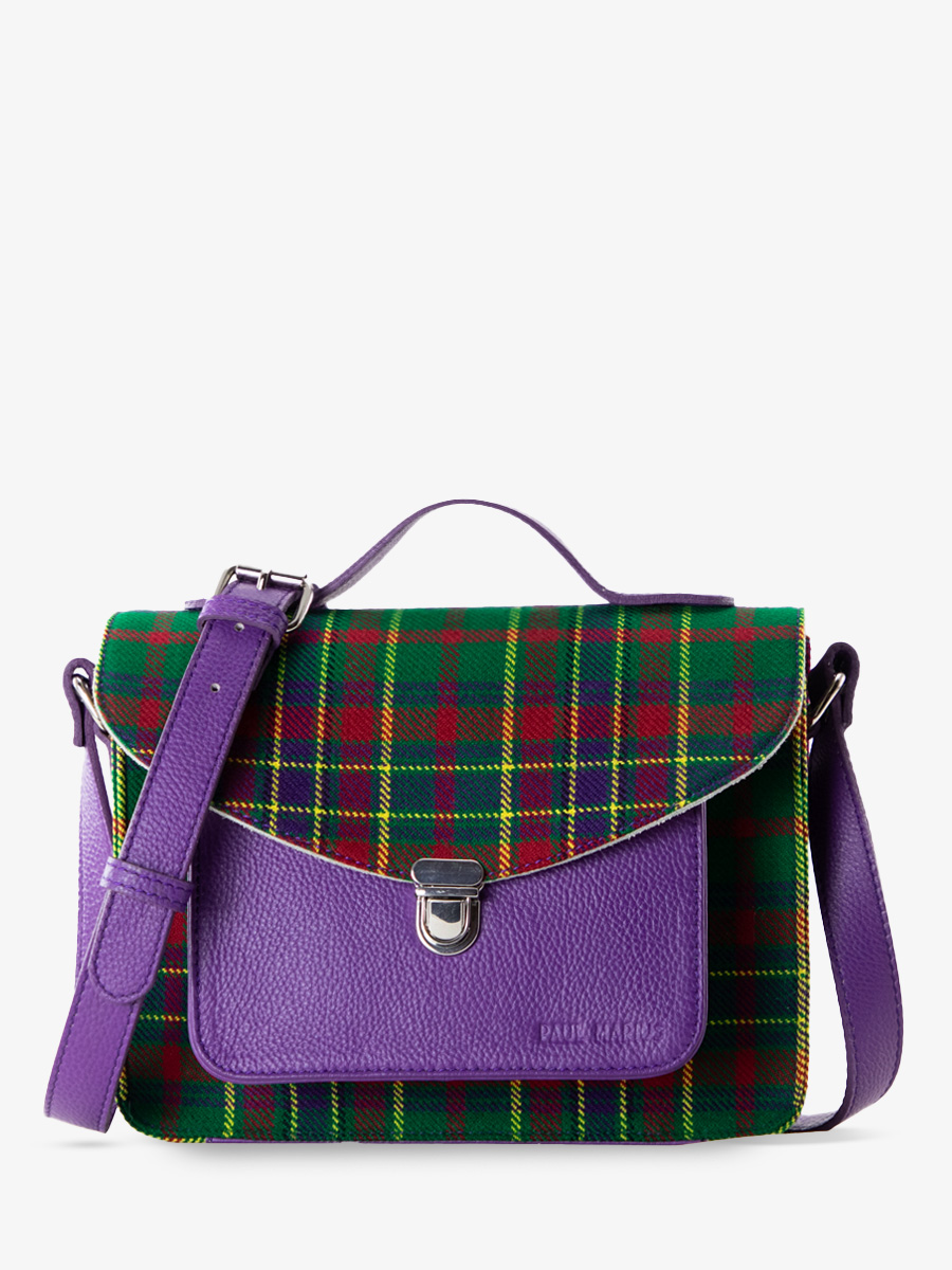 photo-vue-cote-handtas-leder-geweven-tartan-mademoiselle-george-versus-paul-marius-w05-sco-gr-p