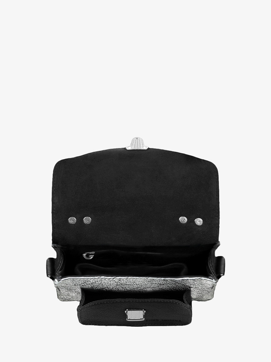 photo-view-hand-bag-carrier-LEATHER-SILVER-BLACK-MADEMOISELLE-GEORGE-XS-SILVER-BLACK-PAUL-MARIUS-W05XS-S-B