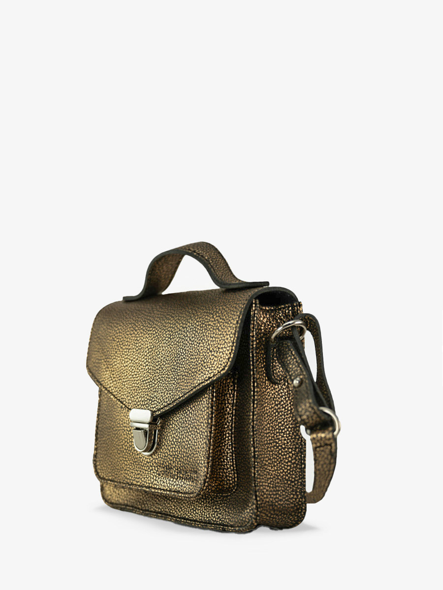 photo-vue-cote-hand-bag-LEER-zwart-goud-mademoiselle-george-xs-granite-paul-marius-w05Xs-gra-g-b