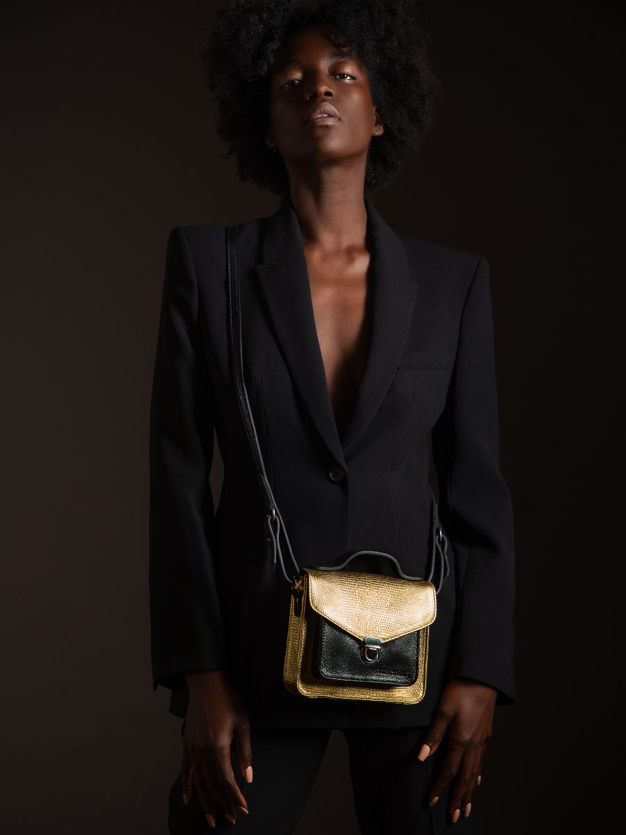 photo-focus-mATERIAL-HAND-BAG-LEATHER-GOLD-BLACK-MADEMOISELLE-GEORGE-XS-GOLD-BLACK-PAUL-MARIUS-W05XS-L-G-B