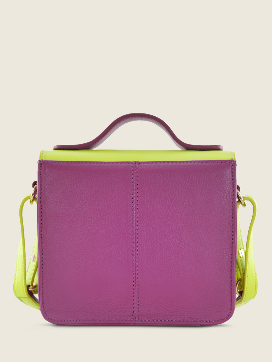 foto-vUE-INTERIEUR-MINI-BANDOULIERE-BAG-LEATHER-GROEN-PURPLE-MADEMOISELLE-GEORGE-XS-SORBET-APPLE-CASSIS-PAUL-MARIUS-W05XS SB LGR-P