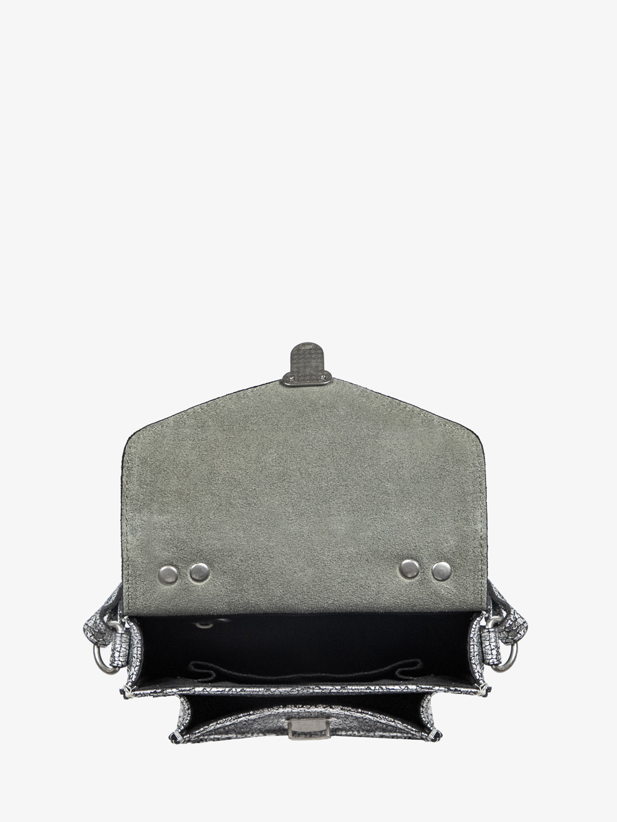 HANDTAS-MADEMOISELLE-GEROGE-XS-MIRROR-SILVER-INTERIOR-VIEW-W05XS-MIR