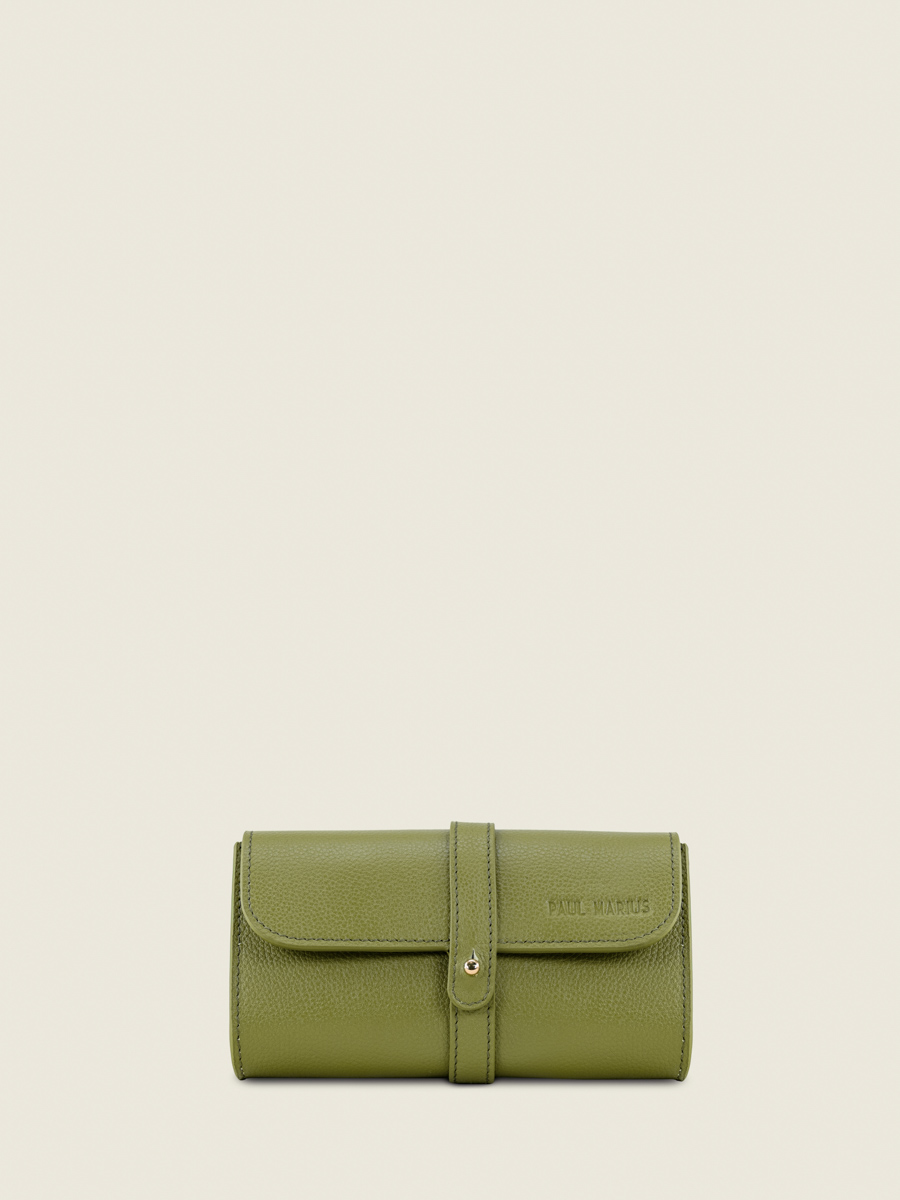 eyeglass-case-oscar-groen-olive-face-view-m50-gr-o
