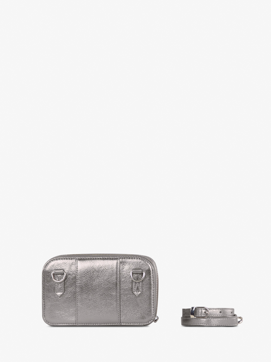 foto-rugtas-leder-vrouw-zilver-paula-staal-paul-marius-m66-gm