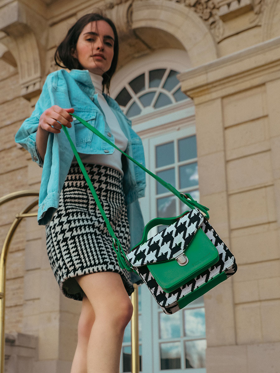 photo-mini-bandolier-CARRIER-LEATHER-PURPLE-MADEMOISELLE-GEORGE-XS-ALLURE-GREEN-PAUL-MARIUS-W05XS-HS2-GR W05XS NE GR