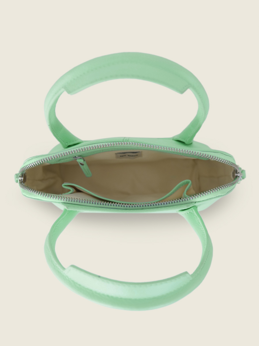 foto-interieur-mini handtas-leder-groen-gisele-xs-pastel-mint-paul-marius-w32xs-pt-gr