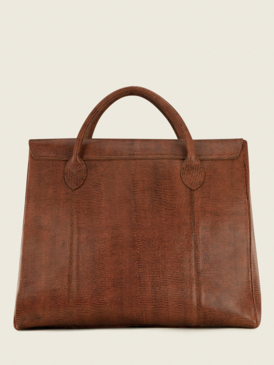 photo-vue-de-dos-grand-sac-de-voyage-cuir marron-rouen-delhi-1960-ambre-paul-marius-m105-l-l