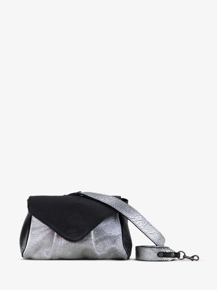 photo-vue-de-face-sac-bandouliere-cuir-paulmarius-zilver-suzon-m-silver-black-paul-marius-w25m-s-b