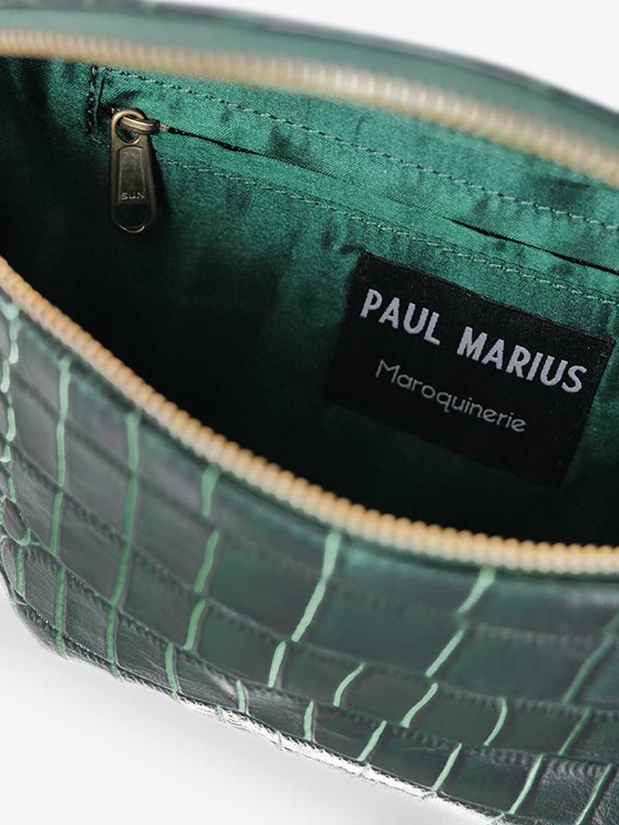 photo-interieur-banana-bAG-LEATHER-WOMAN-LABANANA-ALLIGATOR-GROEN-PAUL-MARIUS-M503-A-DG