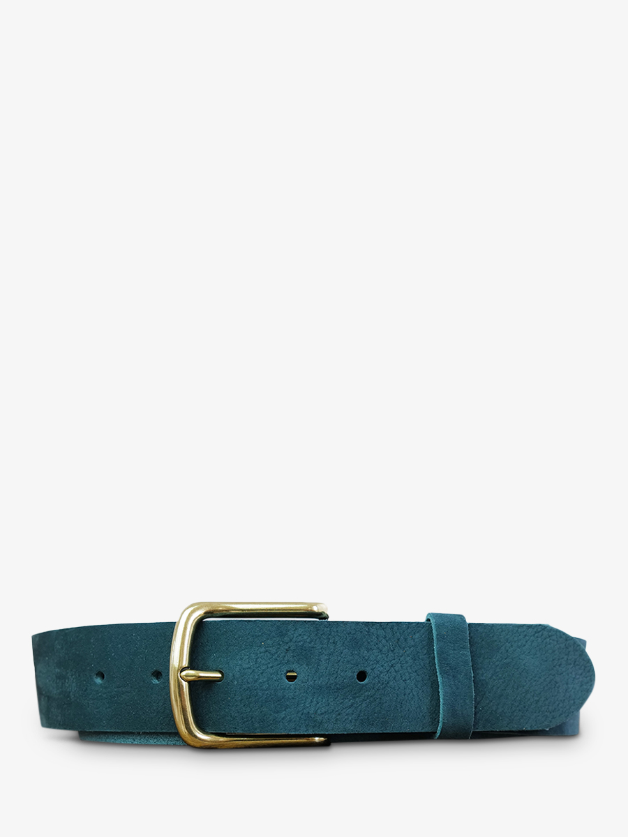photo-vue-de-face-leather-belt-for-mannen-en-vrouwen-blue-magnificent-belt-nubuck-40mm-blue-pool-paul-marius-cdv-40-n-blu